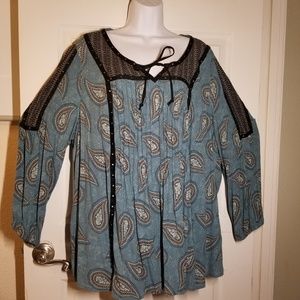 3X Style & Co. Peasant blouse